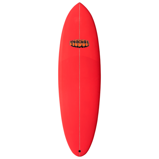 Easy Rider 6'6'' - 5 Fin - Red Matte